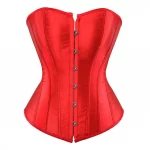 Corset sexy fermeture agrafes Rouge