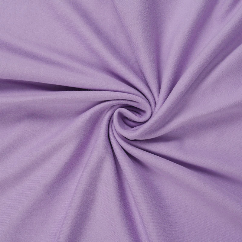 Robe col roulé à manche longue violette et noir