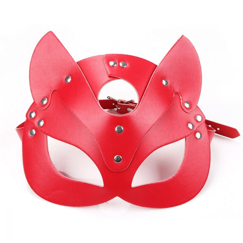 Masque coquin chat rouge