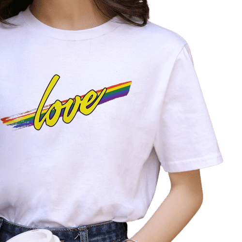Tee-shirt Love blanc