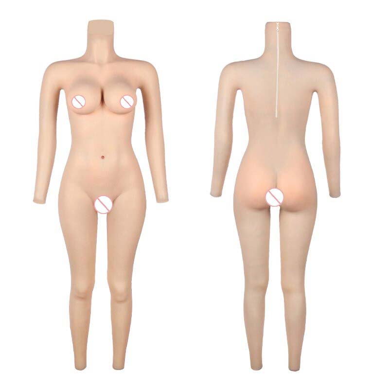 Combinaison faux corps en silicone/coton FémininPerfect
