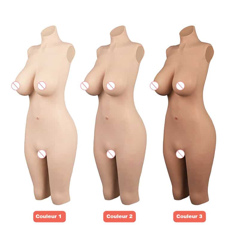 Combinaison faux corps en silicone souple -Obtenez une silhouette féminine instantanément