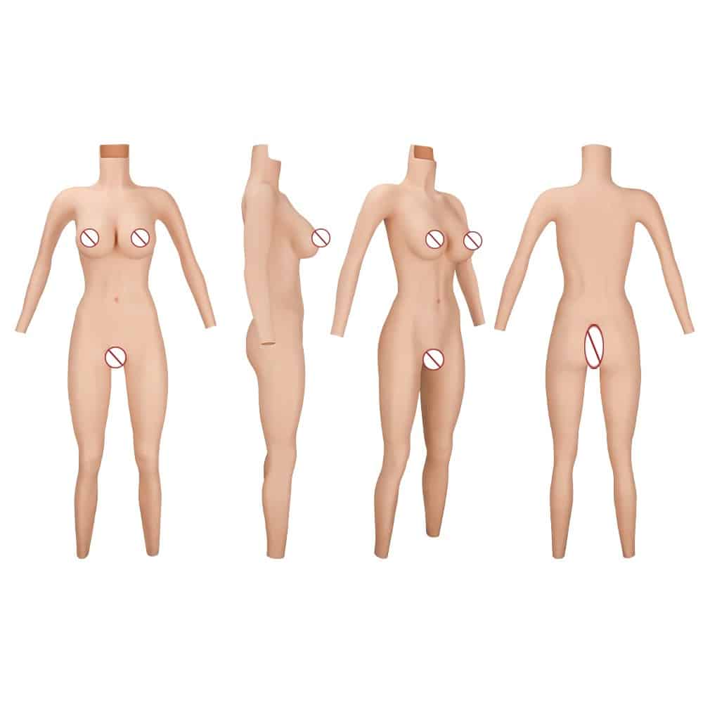 Combinaison faux corps en silicone Transform : Obtenez un look féminin naturel et confortable