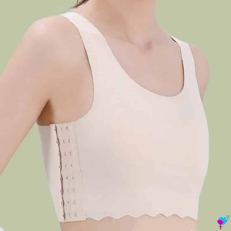 Binder Trans GCTBL - Soutien-Gorge Compression FTM Sans Coutures, Respirant, Pour Poitrine Plate Confortable