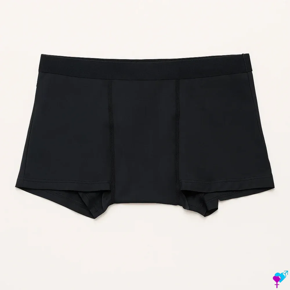 boxer de bain menstruel noir