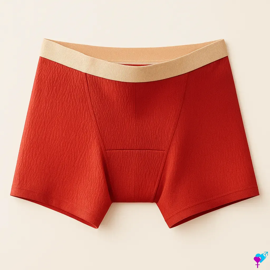 boxer menstruel nuit rouge