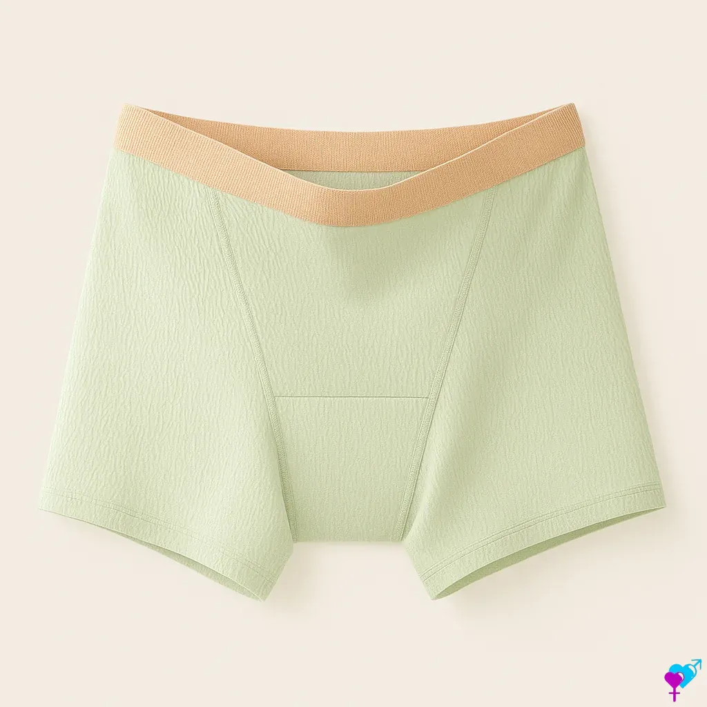 boxer menstruel nuit vert clair